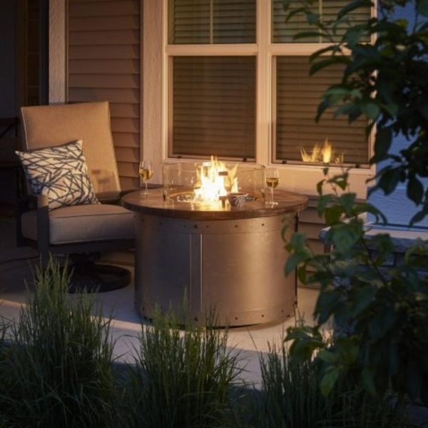 The Outdoor GreatRoom Company Edison 41-Inch Round Gas Fire Pit Table (ED-20) on Sale - Image 2