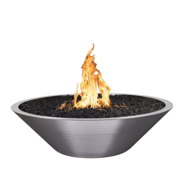 Top Fires Cazo 48-Inch Round Stainless Steel Fire Disk - Electronic (OPT-SS48FPE) Hot on Sale