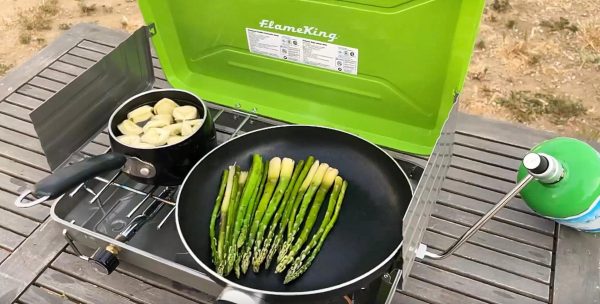 Flame King 2 Burner Portable Propane Gas Camping Stove Grill Sale - Image 3