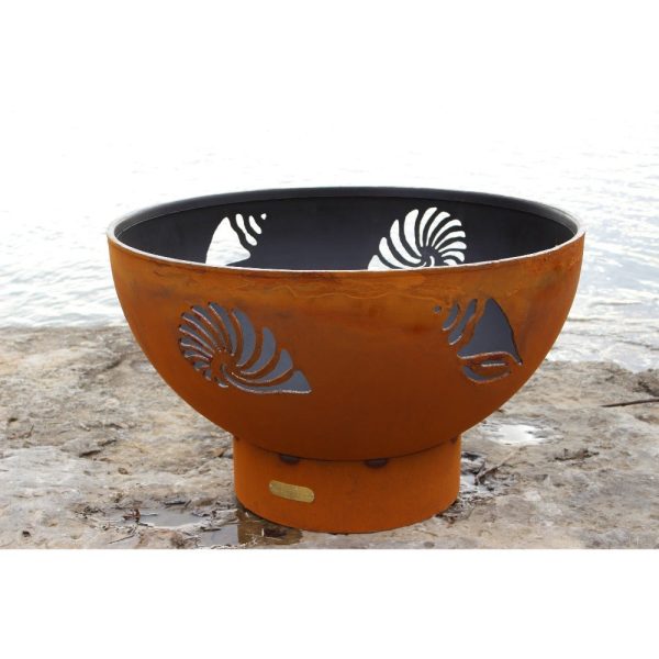 Fire Pit Art Beachcomber 36-Inch Handcrafted Carbon Steel Fire Pit (BEACH) Online - Image 5