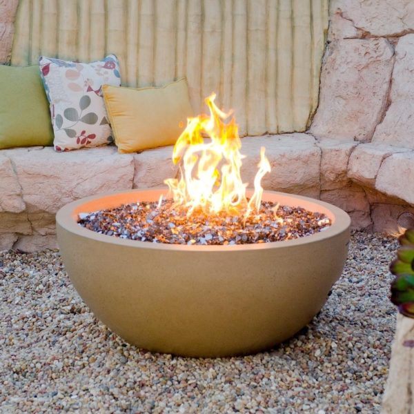 American Fyre Designs 36-Inch Round Concrete Gas Fire Bowl on Sale - Image 2
