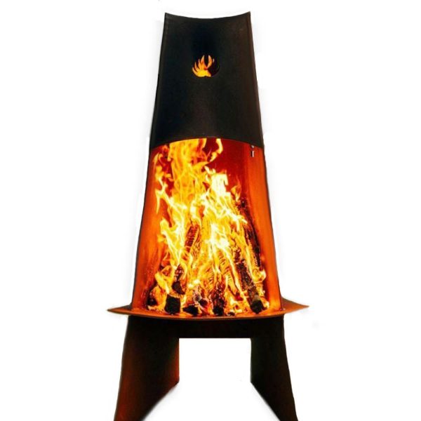 Fire Pit Art Vesuvius 21-Inch Handcrafted Carbon Steel Fire Pit (VES) Online now