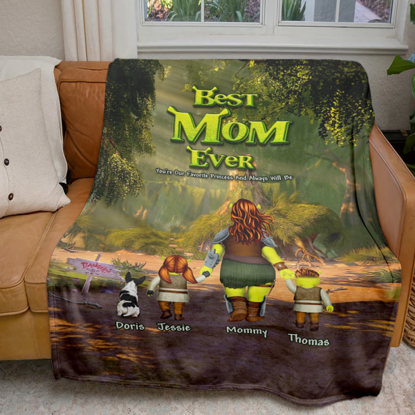Personalized Gifts For Mom Blanket Best Mom Ever 02ACHU220325HH Hot on Sale - Image 2