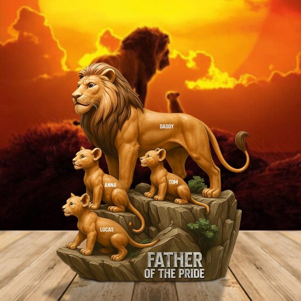 Personalized Gifts For Dad Plaque 01ohtn100425 Father Of The Pride Cheap