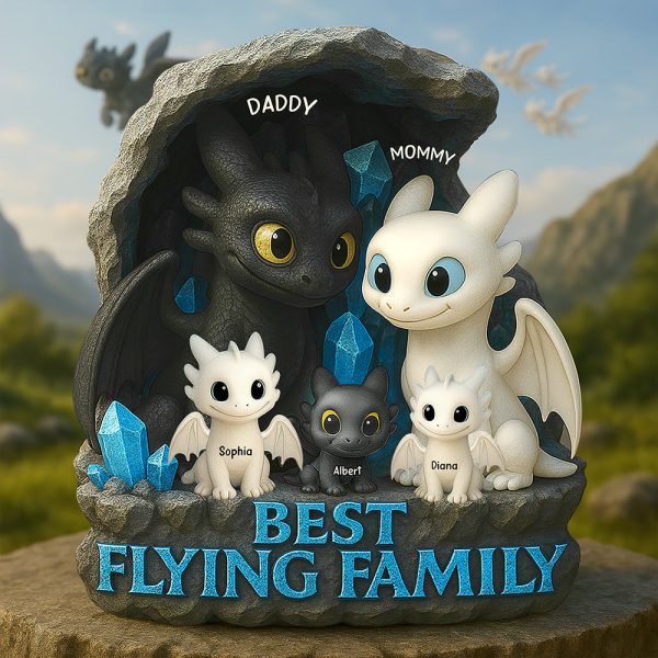 Dragon Family Acrylic Plaque - Personalized Gifts 02tgqn110425 Discount - Image 2