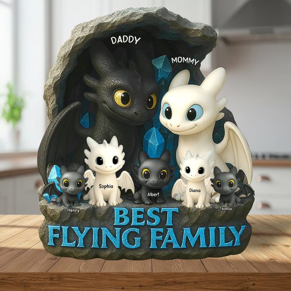 Dragon Family Acrylic Plaque - Personalized Gifts 02tgqn110425 Discount - Image 3