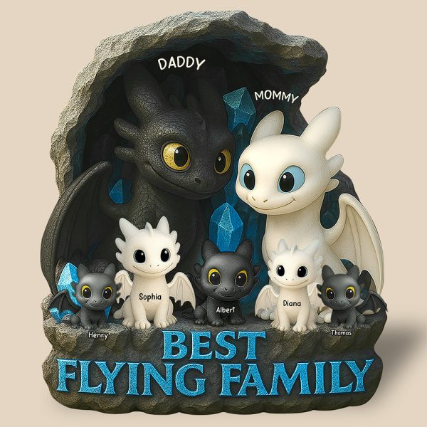 Dragon Family Acrylic Plaque - Personalized Gifts 02tgqn110425 Discount - Image 4