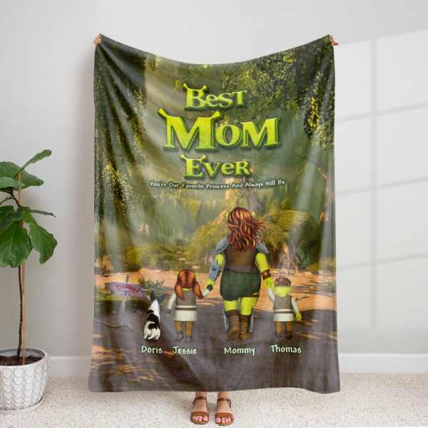 Personalized Gifts For Mom Blanket Best Mom Ever 02ACHU220325HH Hot on Sale