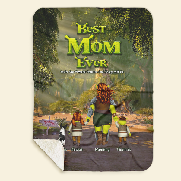 Personalized Gifts For Mom Blanket Best Mom Ever 02ACHU220325HH Hot on Sale - Image 5